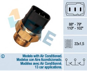 FAE 37840 Temperature Switch, radiator fan